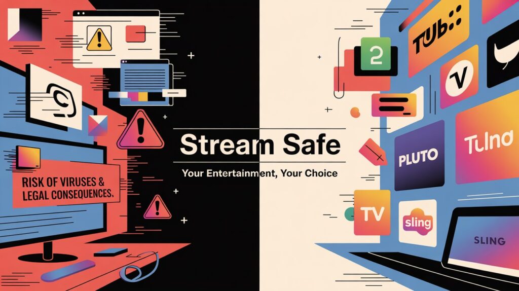 Diverse movie and TV show collection on legal streaming sites